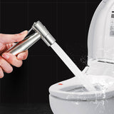 Stainless,Steel,Spray,Shower,Flushing,Portable,Bidet,Faucet,Toilet,Silver