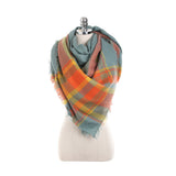 140CM,Women,Autumn,Plaid,Blanket,Scarf,Wraps,Casual,Scarves