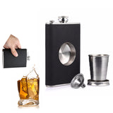 IPRee,240ml,Stainless,Steel,Liqueur,Flask,Flagon,Funnel,Folding,Telescopic,Water