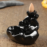 Lotus,Backflow,Incense,Burner,Holder,Ceramic,Glaze,Fragrant,Censer,Furnace,Decor