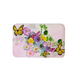 Butterfly,Flower,Pattern,Shower,Curtain,Toilet,Cover,Pedestal,Waterproof,Bathroom,Decoration