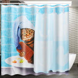 Bathing,Bathroom,Shower,Curtain,Waterproof,Fabric,Hooks