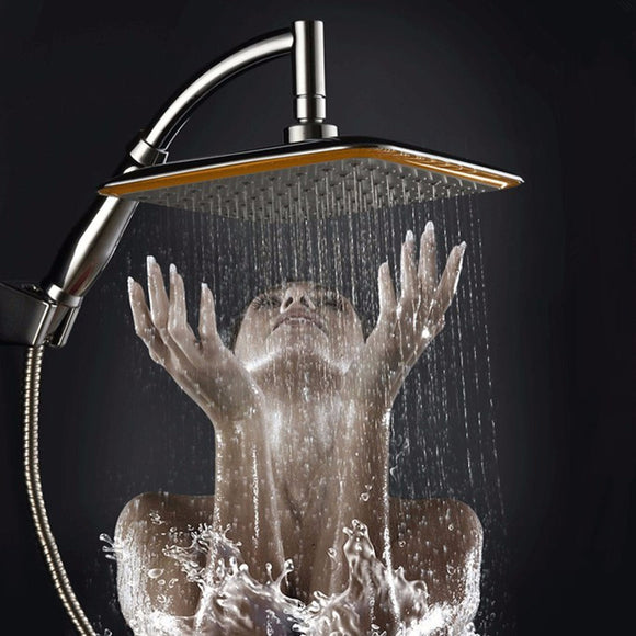 Square,Angle,Bathroom,Rainfall,Pressurize,Mount,Rainfall,Shower