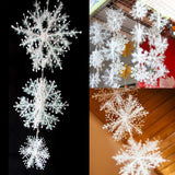 Loskii,Christmas,Snowflake,String,Light,Beautiful,Medium,Snowflake,Christmas,Decorations,Supplies