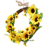 Artificial,Sunflower,Wreath,Flower,Wreath,Wedding,Party,Decorations