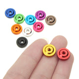 Suleve,M3AN12,10Pcs,Knurled,Thumb,Collar,Screw,Spacer,Washer,Aluminum,Alloy,Multicolor