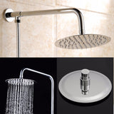 Round,Stainless,Steel,Ultra,Rainfall,Shower,Bathroom,Sprayer