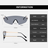 Unisex,Irregular,Shape,Protection,Fashion,Trend,Color,Gradient,Sunglasses