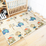 200x180cm,Sides,Crawling,Thick,Cover,Folding,Floor,Carpet