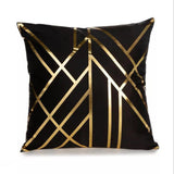 Christmas,Pillow,Black,White,Golden,Painted,Pillowcase,Decorative,Christmas,Cushion,Cover,Pillows