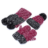 Women,Girls,Christmas,Gloves,Scarf,Winter,Trend