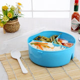 Portable,Round,Microwave,Lunch,Picnic,Container,Storage