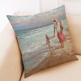 Painting,Style,Cushion,Cover,Cotton,Linen,Square,Pillow,Mother's