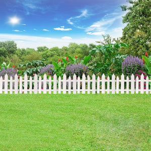 Outdoor,Plastic,White,Fence,Garden,Flowerpot,Parterre,Fence,Decoration