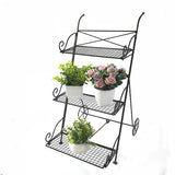 Garden,Metal,Shelf,Stand,Plant,Flower,Storage,Indoor,Outdoor