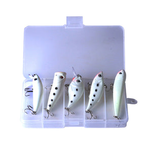 ZANLURE,Mixed,Luminous,Popper,Crankbait,Pencil,Artificial,Wobbler,Fishing