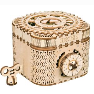 Wooden,Treasure,Mechanical,Gears,Building,Puzzle,Building,Model