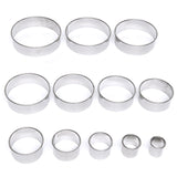 12Pcs,Round,Stainless,Steel,Mousse,Circle,Molds,Cookie,Pastry,Baking,Cutter,Mould