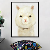 Miico,Painted,Paintings,Cartoon,Alpaca,Paintings,Decoration