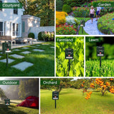 Garden,Ultrasonic,Animal,Repeller,Sensor,Solar,Powered,Flashlight,Mouse,Repeller