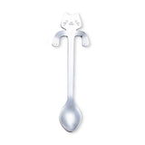 Stainless,Steel,Coffee,Spoon,Creative,Kitty,Dirtproof,Coffee,Spoon,Scoop