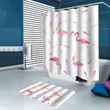 Flamingo,Printing,Waterproof,Bathroom,Shower,Curtain,Toilet,Cover,Floor