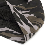 Camouflage,Winter,Velvet,Slouchy,Beanie,Casual,Earmuffs,Skull