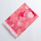 Women,Chiffon,Hearts,Printting,Infinity,Scarf,Fashion,Summer,Breathable,Shawl