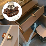 Button,Drawer,Cupboard,Latch,Caravan,Motorhome,Cabinet,Brown