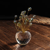 Crystal,Apple,Model,Glass,Craft,Table,Ornaments,Decoration