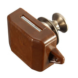 Button,Drawer,Cupboard,Latch,Caravan,Motorhome,Cabinet,Brown