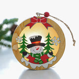 Luminous,Christmas,Wooden,Ornament,Light,Santa,Claus,Decor,Decorations