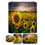 Sunflower,Bathroom,Shower,Curtain,Carpet,Toilet,Cover,Bathroom