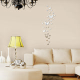 Honana,30PCS,Butterfly,Combination,Mirror,Stickers,Decor,Decoration