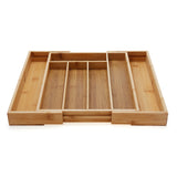 Bamboo,Expandable,Wooden,Cutlery,Holder,Retractable,Drawer,Organizer,Kitchen,Storage,Container