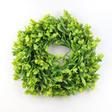 Unfinished,Wooden,Letters,Artificial,Boxwood,Wreath,Decoration