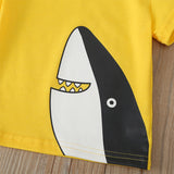 Boy's,Shark,Cartoon,Print,Pants,Casual,Clothing