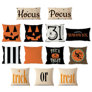 Halloween,Pumpkin,Pattern,Pillowcase,Cotton,Linen,Throw,Pillow,Cushion,Cover