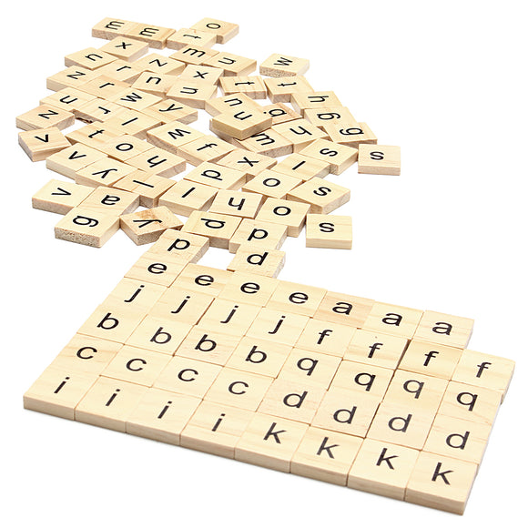 100pcs,School,Wooden,Scrabble,Tiles,Letters,Wedding,Pendants,Craft,Complete,Decor,Supplies