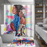 Lovers,Printing,Bathroom,Shower,Curtain,Toilet,Cover