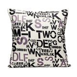 43x43cm,English,Letter,Fashion,Cotton,Linen,Pillow,Cushion,Decor