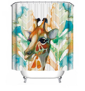 Giraffe,Waterproof,Bathroom,Shower,Curtain,Toilet,Cover,Nonslip,accessories