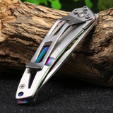 Sanremu,7021LUC,Titanium,Hunting,Knife,Pocket,Folding,Knife,Outdoor,Camping,Fishing,Knife