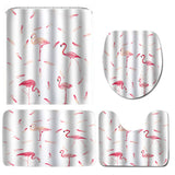 Flamingo,Printing,Waterproof,Bathroom,Shower,Curtain,Toilet,Cover,Floor