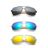 UV400,Bamboo,Women,Sunglasses,Metal,Frames,Outdoor,Colorful,Glasses,Goggle