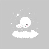 24*24in,White,Cloud,Stickers,Decal