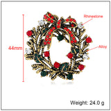 Christmas,Wreath,Festive,Brooch,Shirt,Collar,Brooch,Sliver