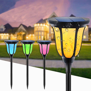 Solar,Flame,Light,Waterproof,Camping,Garden,Decor,Lantern,Flickering