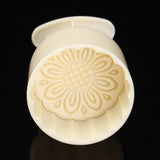 10Pcs,Mooncake,Round,Fower,Stamp,Mould,Homemade,Pastry,Baking