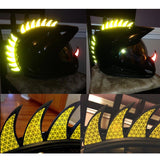 Reflective,Decals,Sticker,Rubber,Helmet,Mohawk,Warhawk,Spikes,Dirtbike,Motorcycle